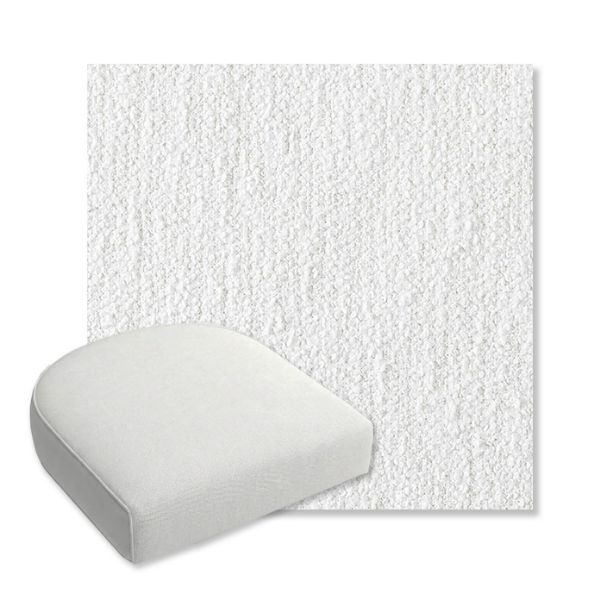 Picture of Improve White | Bullnose Contoured Wicker Chair Cushion - Sunbrella© Fabric