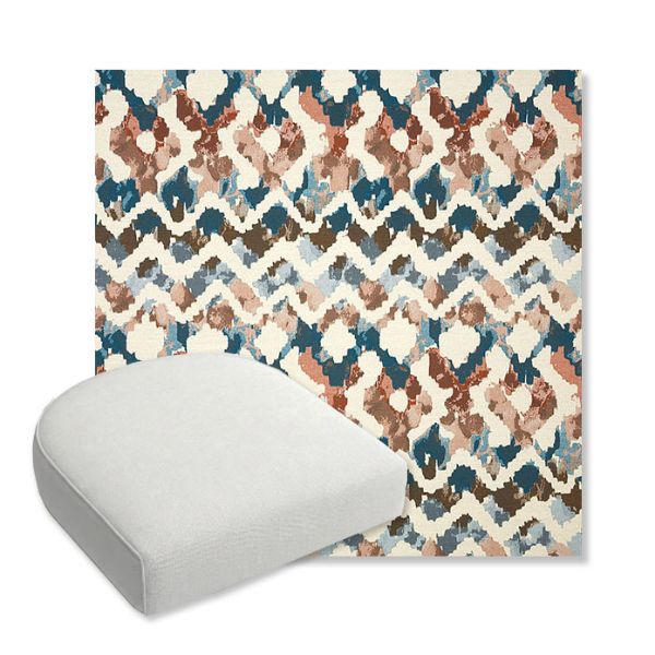 Picture of Inga Boho | Bullnose Contoured Wicker Chair Cushion - Sunbrella© Fabric