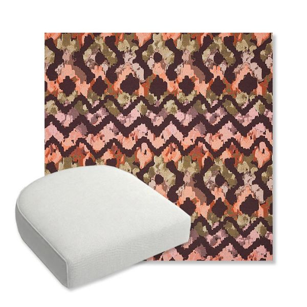 Picture of Inga Gypsy | Bullnose Contoured Wicker Chair Cushion - Sunbrella© Fabric