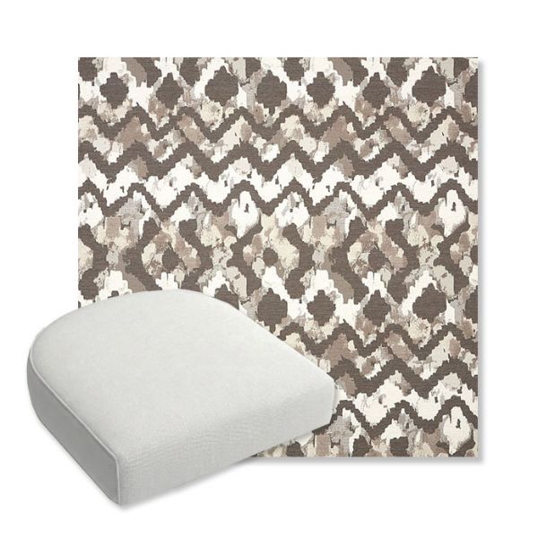 Picture of Inga Merino | Bullnose Contoured Wicker Chair Cushion - Sunbrella© Fabric