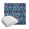 Picture of Inga Waterscape | Bullnose Contoured Wicker Chair Cushion - Sunbrella© Fabric