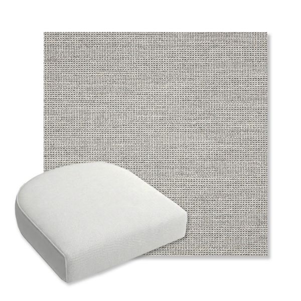 Picture of Kudos Ash | Bullnose Contoured Wicker Chair Cushion - Sunbrella© Fabric