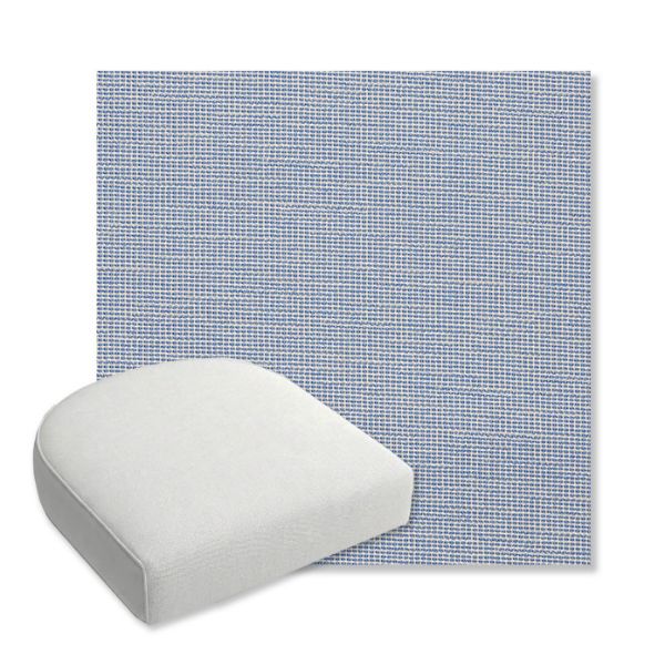 Picture of Kudos Cloud | Bullnose Contoured Wicker Chair Cushion - Sunbrella© Fabric