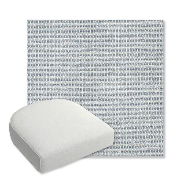 Picture of Kudos Saltwater | Bullnose Contoured Wicker Chair Cushion - Sunbrella© Fabric