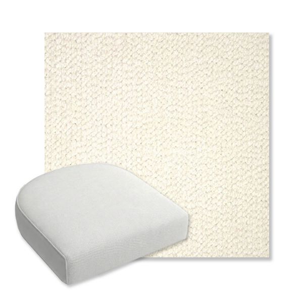 Picture of Margo Snow | Bullnose Contoured Wicker Chair Cushion - Sunbrella© Fabric