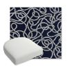 Picture of Maritime Nautical | Bullnose Contoured Wicker Chair Cushion - Sunbrella© Fabric