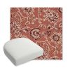 Picture of Martha Floral Rose Vine | Bullnose Contoured Wicker Chair Cushion - Sunbrella© Fabric
