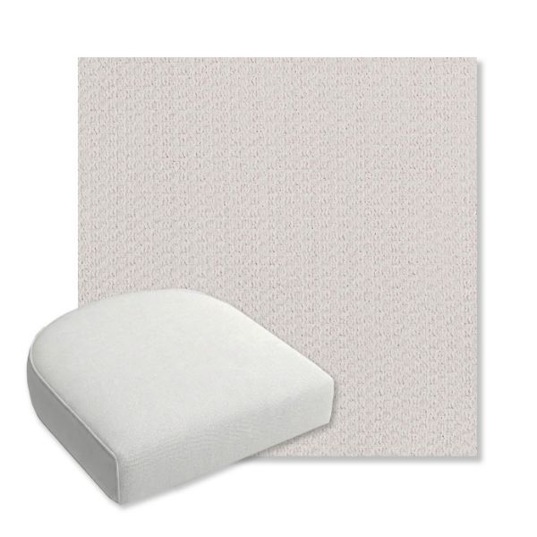 Picture of Metamorphic Snow | Bullnose Contoured Wicker Chair Cushion - Sunbrella© Fabric