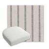 Picture of Mixi Sky | Bullnose Contoured Wicker Chair Cushion - Sunbrella© Fabric