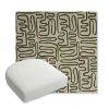 Picture of Nema Sagebrush | Bullnose Contoured Wicker Chair Cushion - Sunbrella© Fabric