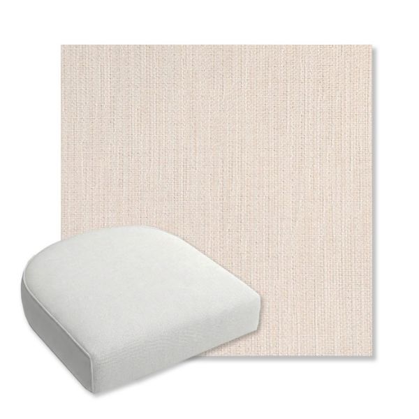 Picture of Nova Glimmer | Bullnose Contoured Wicker Chair Cushion - Sunbrella© Fabric