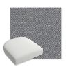 Picture of Odette Slate | Bullnose Contoured Wicker Chair Cushion - Sunbrella© Fabric