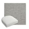 Picture of Piazza Stone | Bullnose Contoured Wicker Chair Cushion - Sunbrella© Fabric