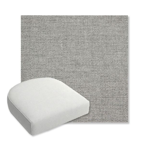 Picture of Piazza Stone | Bullnose Contoured Wicker Chair Cushion - Sunbrella© Fabric