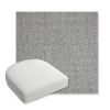 Picture of Pique Ash | Bullnose Contoured Wicker Chair Cushion - Sunbrella© Fabric