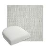 Picture of Pique Cloud | Bullnose Contoured Wicker Chair Cushion - Sunbrella© Fabric