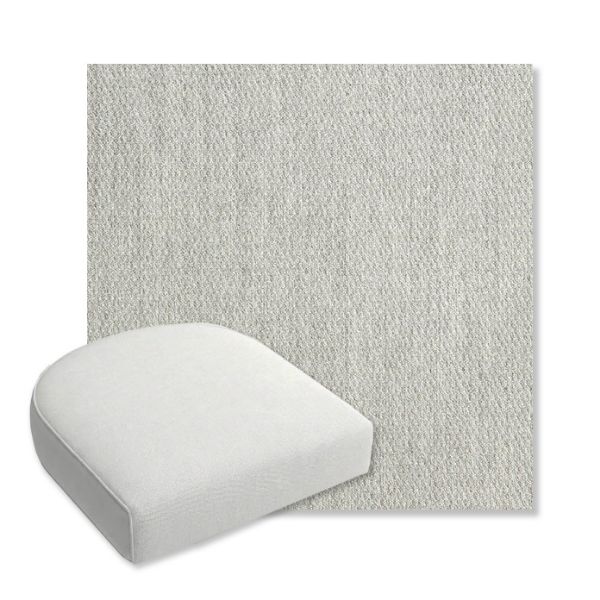 Picture of Pique Gravel | Bullnose Contoured Wicker Chair Cushion - Sunbrella© Fabric