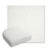 Picture of Pique Salt | Bullnose Contoured Wicker Chair Cushion - Sunbrella© Fabric