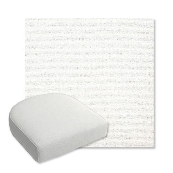 Picture of Platform Salt | Bullnose Contoured Wicker Chair Cushion - Sunbrella© Fabric