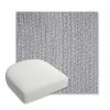 Picture of Posh Graphite | Bullnose Contoured Wicker Chair Cushion - Sunbrella© Fabric