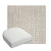 Picture of Posh Pebble | Bullnose Contoured Wicker Chair Cushion - Sunbrella© Fabric