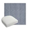 Picture of Posh Sapphire | Bullnose Contoured Wicker Chair Cushion - Sunbrella© Fabric