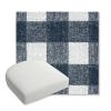 Picture of Preso Indigo | Bullnose Contoured Wicker Chair Cushion - Sunbrella© Fabric