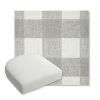Picture of Preso Pebble | Bullnose Contoured Wicker Chair Cushion - Sunbrella© Fabric