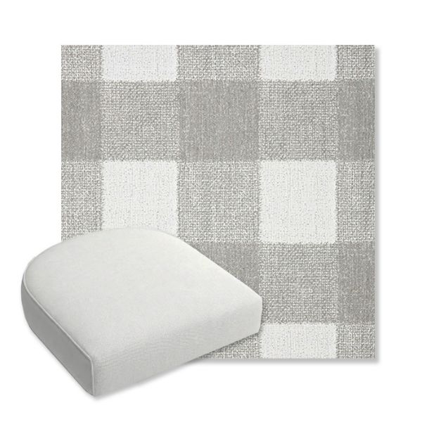 Picture of Preso Pebble | Bullnose Contoured Wicker Chair Cushion - Sunbrella© Fabric