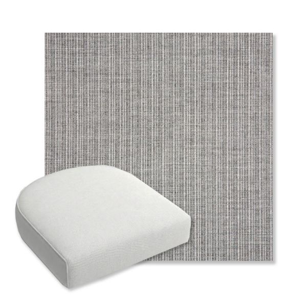 Picture of Proven Ash | Bullnose Contoured Wicker Chair Cushion - Sunbrella© Fabric