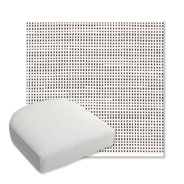 Picture of Rest Ink | Bullnose Contoured Wicker Chair Cushion - Sunbrella© Fabric