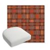 Picture of Rubix Spicy Melon | Bullnose Contoured Wicker Chair Cushion - Sunbrella© Fabric