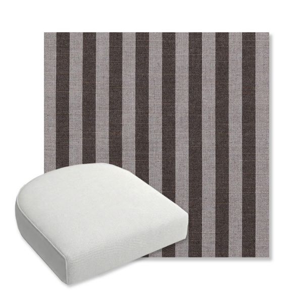 Picture of Sail Away Java | Bullnose Contoured Wicker Chair Cushion - Sunbrella© Fabric