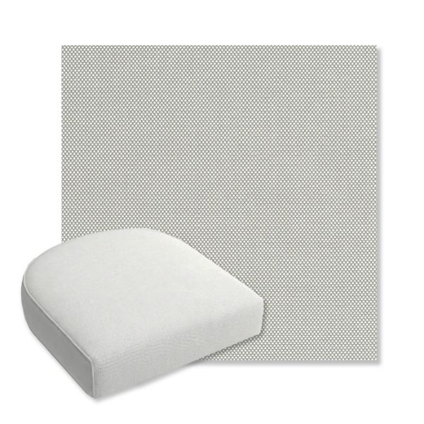 Picture of Sailcloth Seagull | Bullnose Contoured Wicker Chair Cushion - Sunbrella© Fabric
