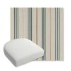 Picture of Saltillo Sagebrush | Bullnose Contoured Wicker Chair Cushion - Sunbrella© Fabric