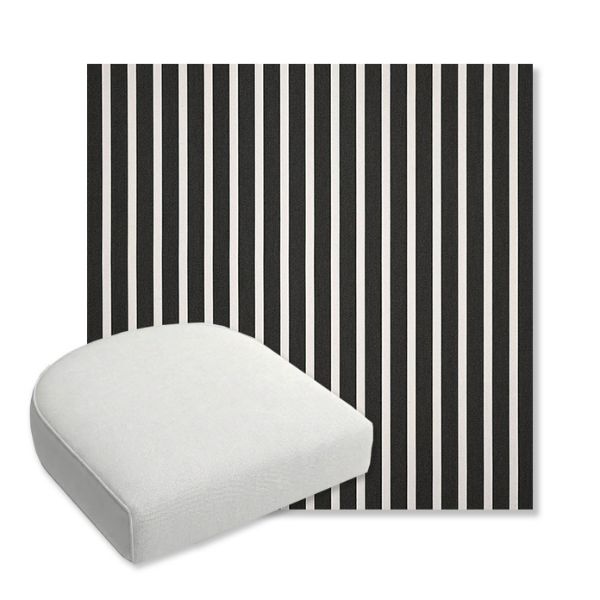 Picture of Shore Classic | Bullnose Contoured Wicker Chair Cushion - Sunbrella© Fabric