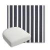 Picture of Shore Navy | Bullnose Contoured Wicker Chair Cushion - Sunbrella© Fabric