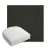 Picture of Spectrum Carbon | Bullnose Contoured Wicker Chair Cushion - Sunbrella© Fabric