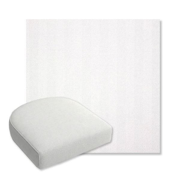 Picture of Switch Salt | Bullnose Contoured Wicker Chair Cushion - Sunbrella© Fabric