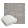 Picture of Tailored Fog | Bullnose Contoured Wicker Chair Cushion - Sunbrella© Fabric