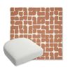 Picture of Toggle Canyon Rose | Bullnose Contoured Wicker Chair Cushion - Sunbrella© Fabric