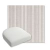 Picture of Tranquil Linen | Bullnose Contoured Wicker Chair Cushion - Sunbrella© Fabric