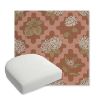 Picture of Trellis Primrose | Bullnose Contoured Wicker Chair Cushion - Sunbrella© Fabric