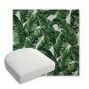 Picture of Tropics Jungle | Bullnose Contoured Wicker Chair Cushion - Sunbrella© Fabric