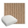 Picture of Unwind Driftwood | Bullnose Contoured Wicker Chair Cushion - Sunbrella© Fabric