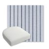 Picture of Unwind Sky | Bullnose Contoured Wicker Chair Cushion - Sunbrella© Fabric