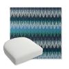 Picture of Valley Lagoon | Bullnose Contoured Wicker Chair Cushion - Sunbrella© Fabric