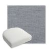 Picture of Willa Haze | Bullnose Contoured Wicker Chair Cushion - Sunbrella© Fabric