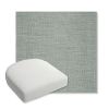 Picture of Willa Mist | Bullnose Contoured Wicker Chair Cushion - Sunbrella© Fabric
