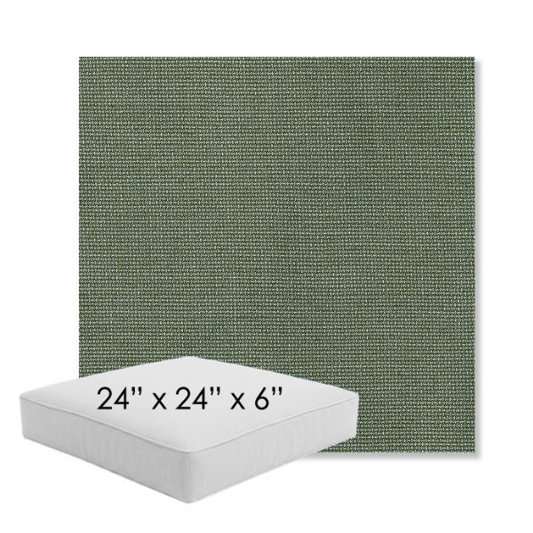 Picture of Bliss Aloe | 24" x 24" x 6" Square Outdoor Cushion - Sunbrella© Fabric